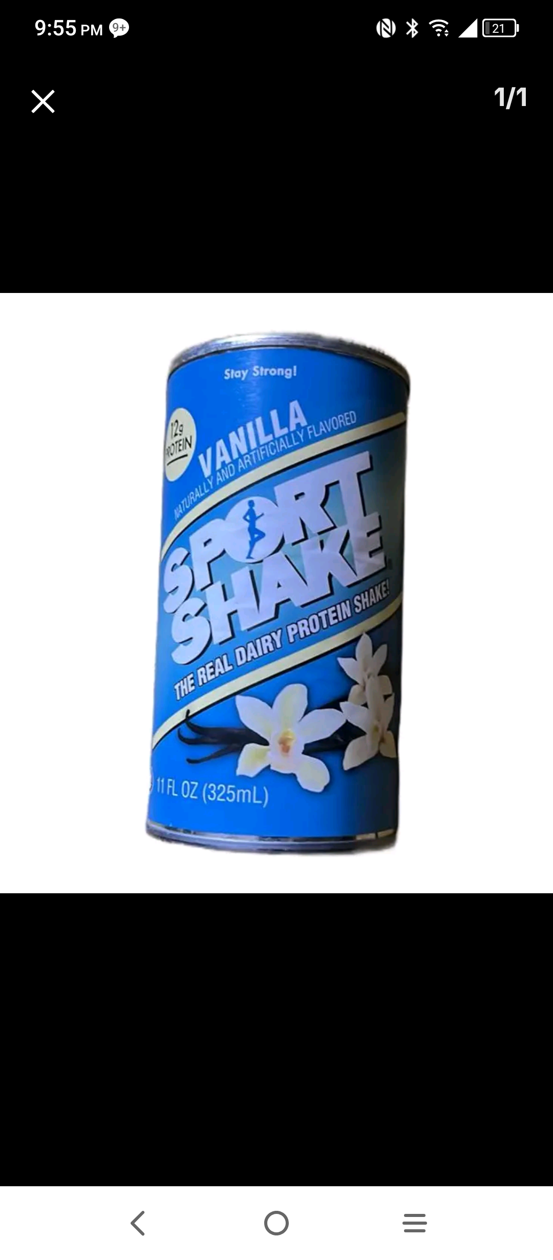 Sport Shake Protein Drink – 12 Pack Case