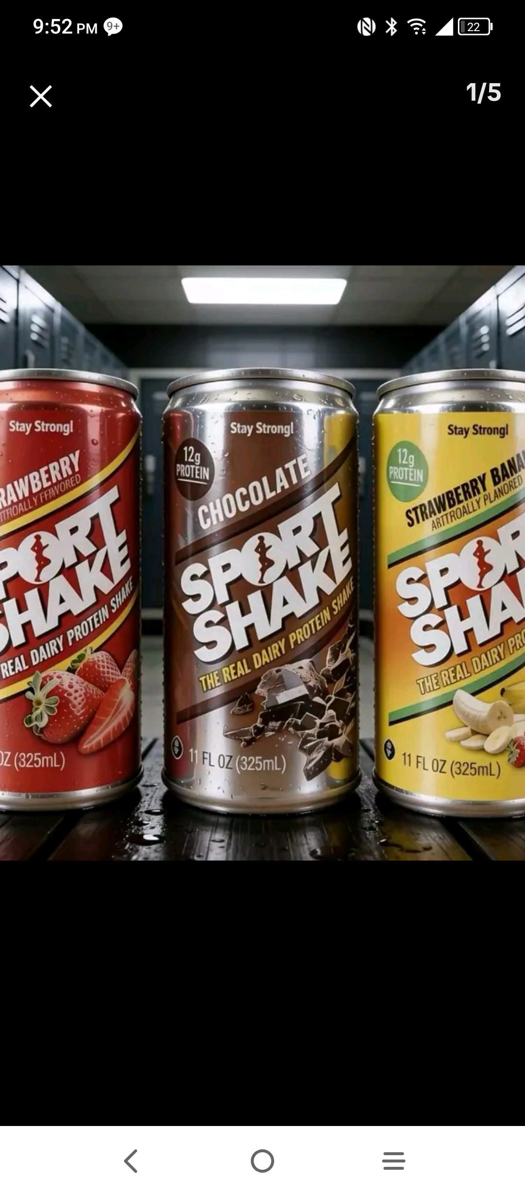Sport Shake Protein Drink – 12 Pack Case